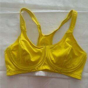 Champion Yellow Racerback Underwire Sports Bra Size L 38 B